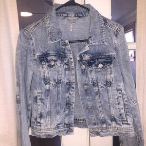 Free people denim jacket, size XS
